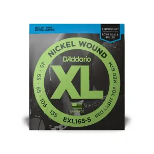 D‘ADDARIO EXL165-5 JEU BASSE 5 CORDES 45-135 Authentique