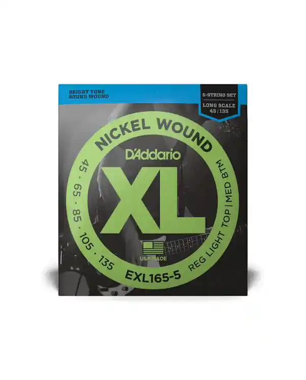 D‘ADDARIO EXL165-5 JEU BASSE 5 CORDES 45-135 Authentique