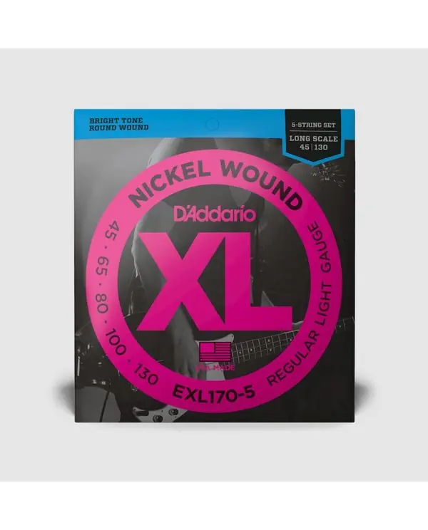 D‘ADDARIO EXL170-5 JEU BASSE 5 CORDES 45-130 Meilleur Prix