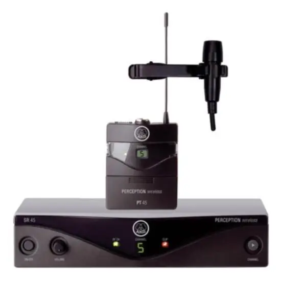 AKG WMS45P Système sans fil avec microphone cravate CK99, Bande A Pas Cher