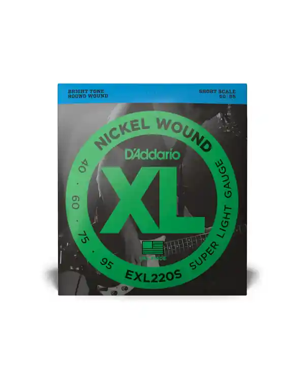 Must-Have D‘ADDARIO EXL220S JEU DE CORDE BASSE SUPER LIGHT SHORT SCALE 40-95
