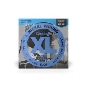 Commande En Gros D‘ADDARIO EJ21 NICKEL WOUND JAZZ LIGHT 12-52