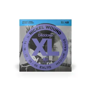 Promotion D‘ADDARIO EXL115 JEU CORDES GUIT ELECTRIQUE BLUES/JAZZ MEDIUM 11-49