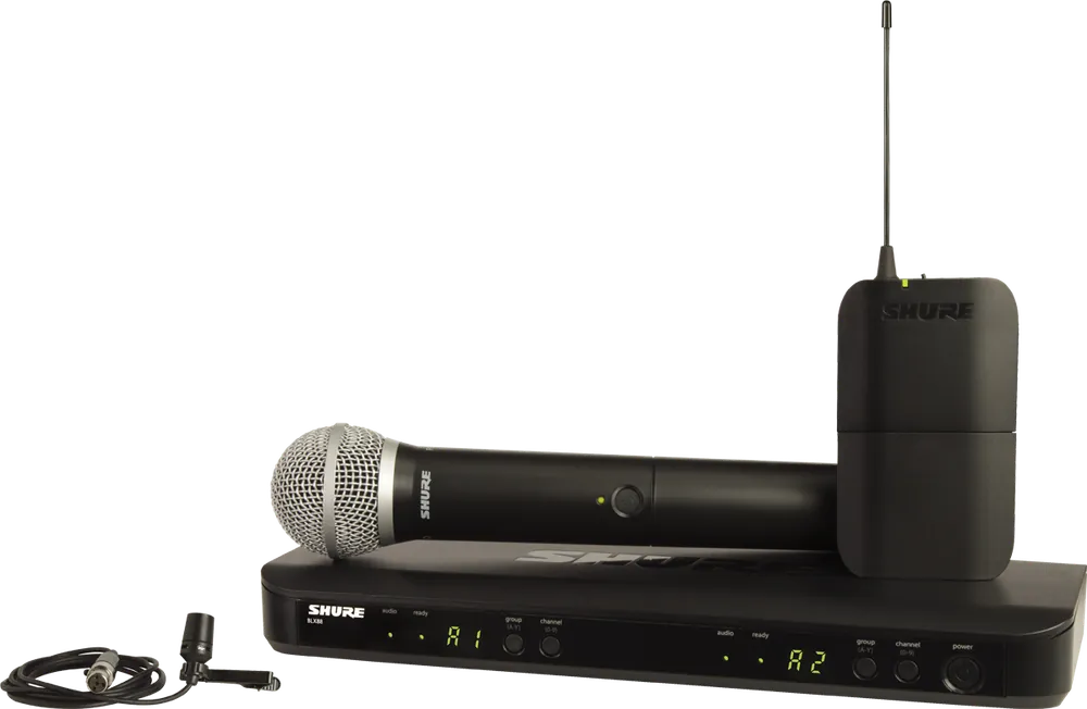 Shure BLX1288E-CVL-M17 Système Cravate CVL / Main PG58 Retour Gratuit