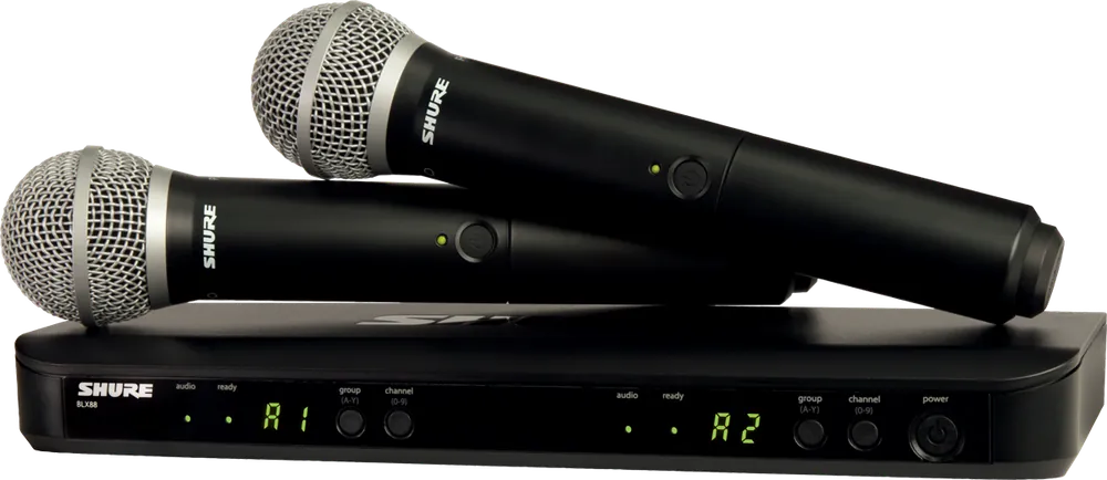 Shure BLX288E-PG58-M17 Système double émetteur main PG58 Meilleur Prix