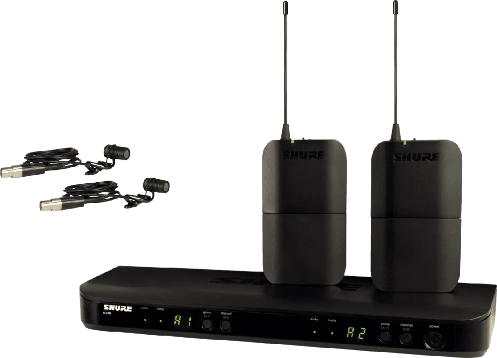 Shure BLX188E-W85-M17 Système double cravate cardio WL185 Réduction