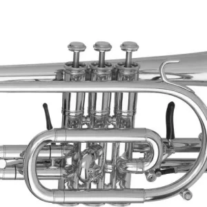 Offre Spéciale Getzen Custom Bb Cornet with Copper Brass Bell - Silver-Plated