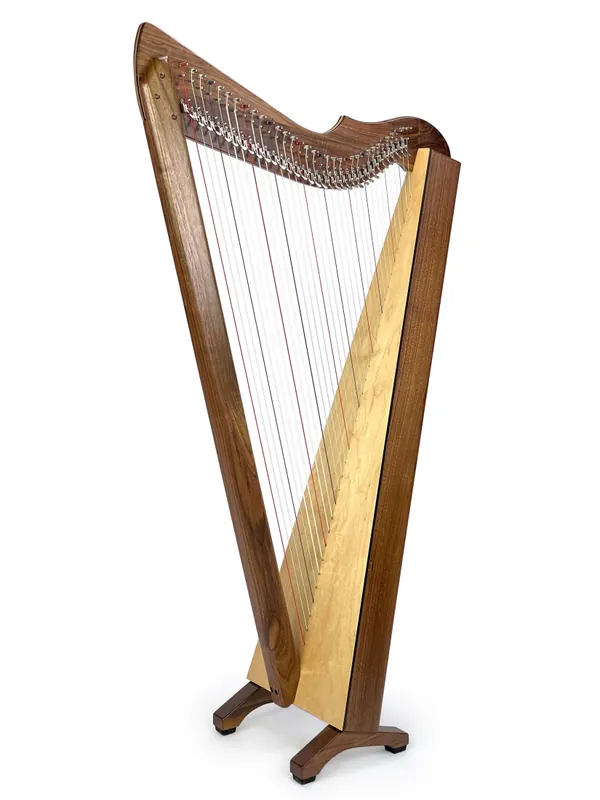 Harpsicle Brilliant! 34 String Harp with Full Levers - Walnut Quantité Limitée