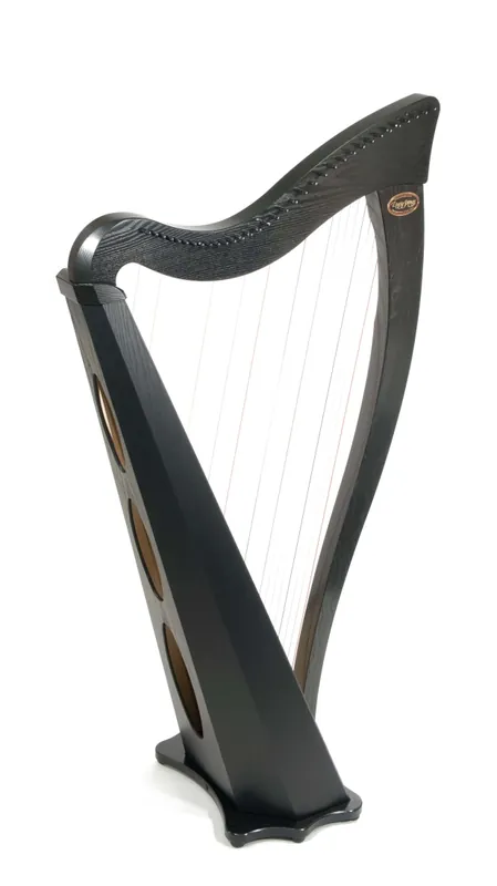 Dusty Strings Ravenna 34-String Harp with C, F & B Levers - Black Prix Bas