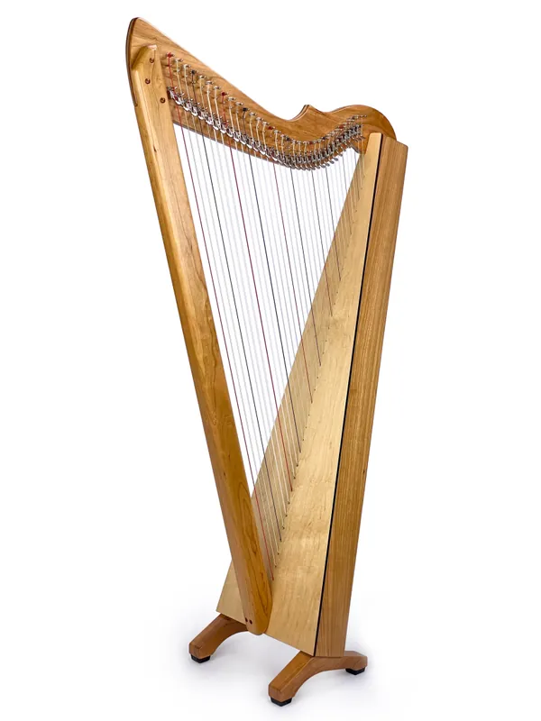 Harpsicle Brilliant! 34 String Harp with Full Levers - Cherry Retour Gratuit