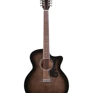 GUILD F-2512CE "WESTERLY" GUITARE FOLK 12 CORDES ELECTRO TRANSBLACK Pas Cher