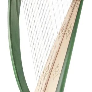 Salvi Harps Una Deluxe Professional Lever 38-String Harp - Green Réduction