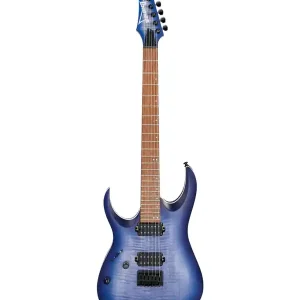 Haute Qualité IBANEZ RGA42FML-BLF GUITARE ELECTRIQUE GAUCHER BLUE LAGOON BURST FLAT