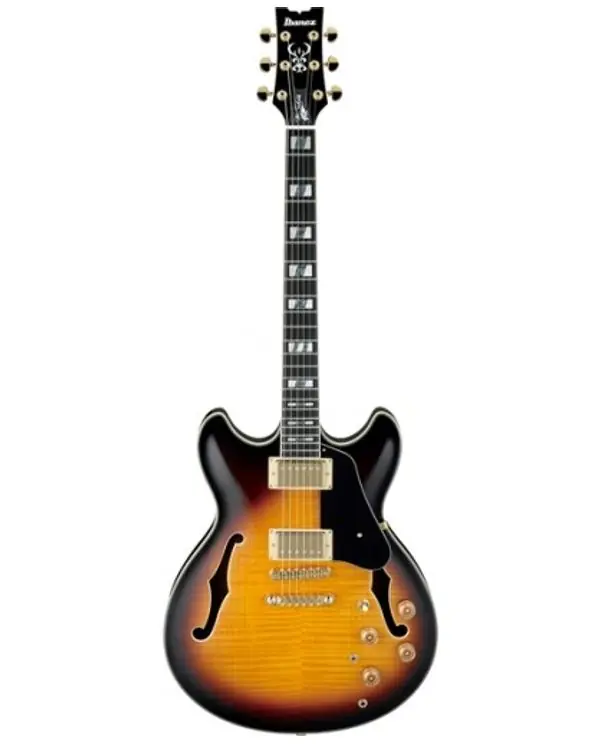 Livraison Express IBANEZ JSM10-VYS "J SCOFIELD" GUITARE ELECTRIQUE HOLLOW BODY SUNBURST