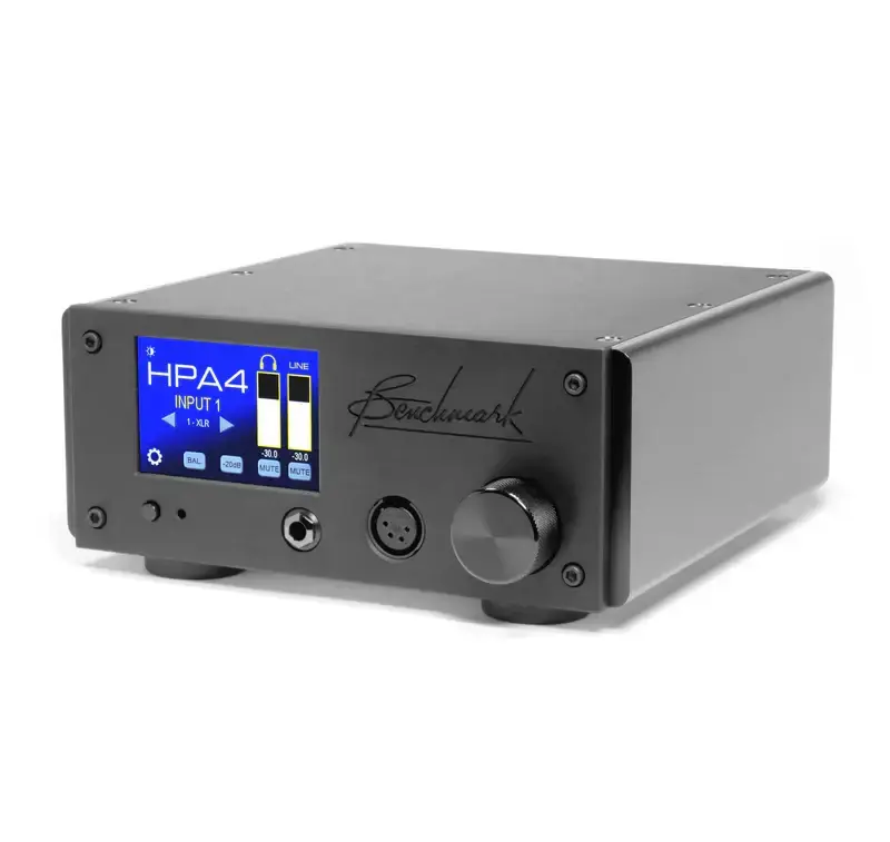 Benchmark Media HPA4 Headphone / Line Amplifier with Remote Control - Black Meilleur Prix
