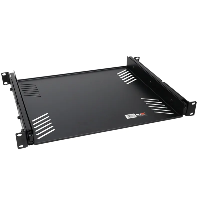 Remise ProX 1U Ventilated Sliding Rack Tray Shelf 19‘‘ Standard Rack Mount