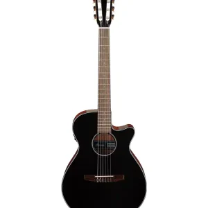 Commande En Gros IBANEZ AEG50N-BKH GUITARE CLASSIQUE ELECTRO BLACK GLOSS