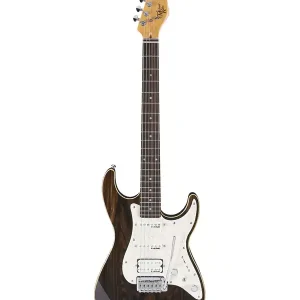MICHAEL KELLY 1965CC GUITARE ELECTRIQUE STRIPPED EBONY Bon Marché
