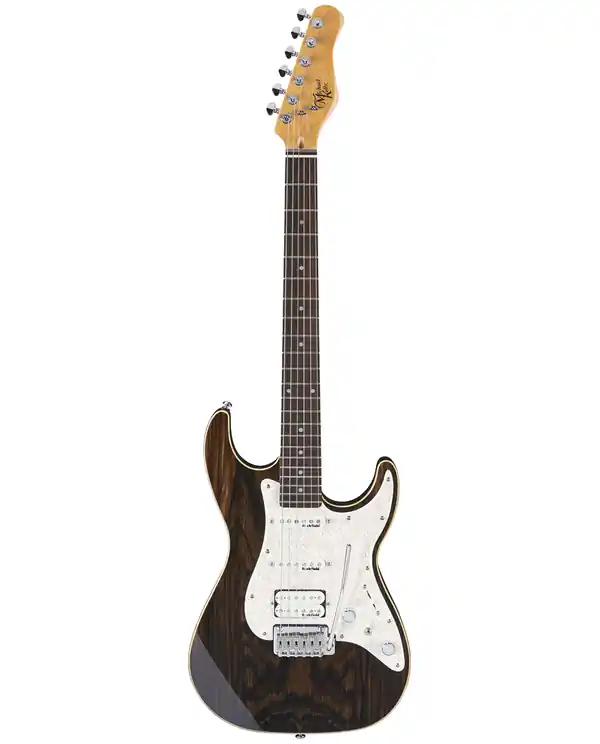 MICHAEL KELLY 1965CC GUITARE ELECTRIQUE STRIPPED EBONY Bon Marché