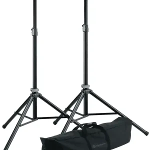 K&M 21449 PAIRE DE SUPPORT D‘ENCEINTE PRO AVEC HOUSSE Prix Bas