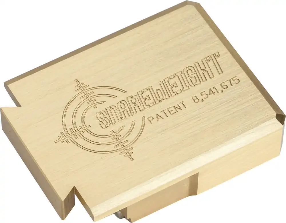 Snareweight 5 Brass Magnetic Snare Dampener with Leather Insert Réduction