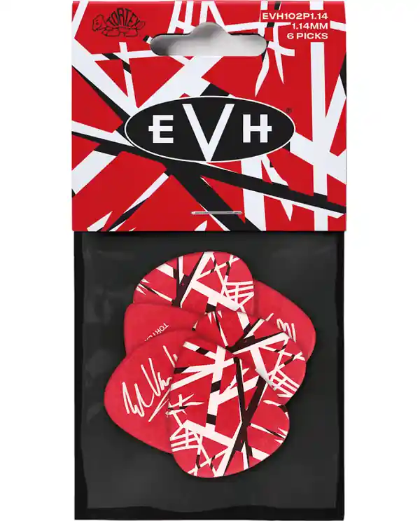 DUNLOP EVH102P114 MEDIATOR EDDIE VAN HALEN FRANKENSTEIN 1,14mm (6) Vente Directe