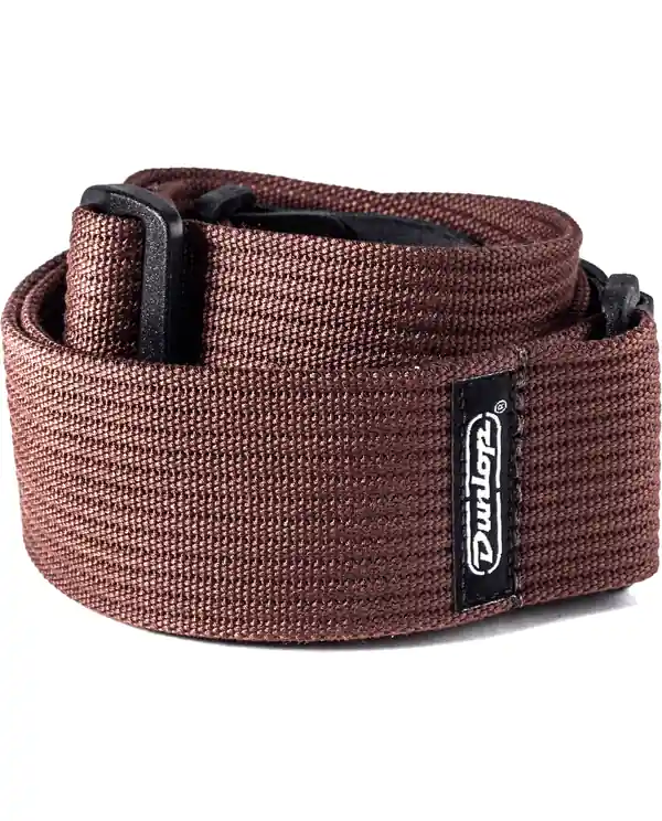 Offre Exclusive DUNLOP D27-01BR SANGLE COURROIE CHOCOLATE COTON MARRON