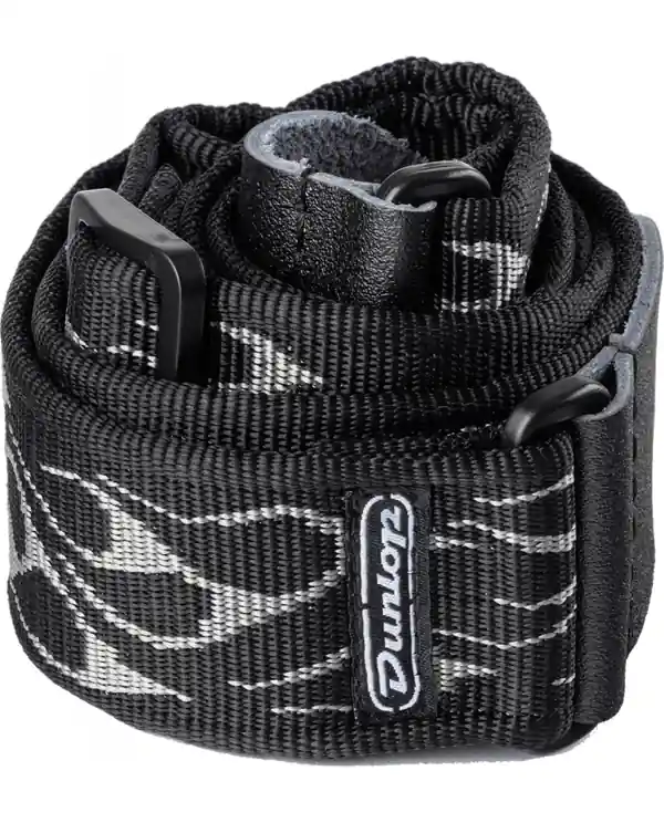 Quantité Limitée DUNLOP D3811GY SANGLE COURROIE JACQUARD FLAMME GRIS