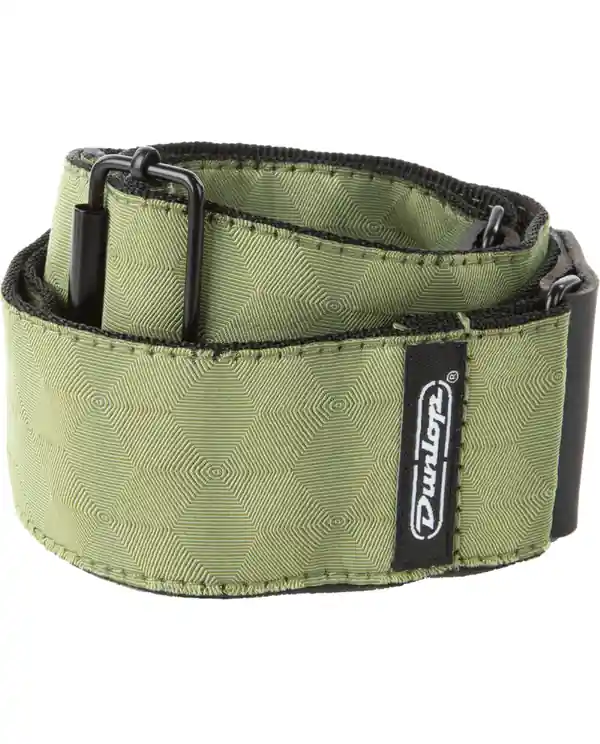 Réduction DUNLOP D6710 SANGLE COURROIE JACQUARD HEXAGON ECHO OLIVE