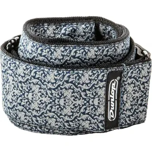 Dernier Modèle DUNLOP D6715 SANGLE COURROIE JACQUARD FLEURS DE SKULL