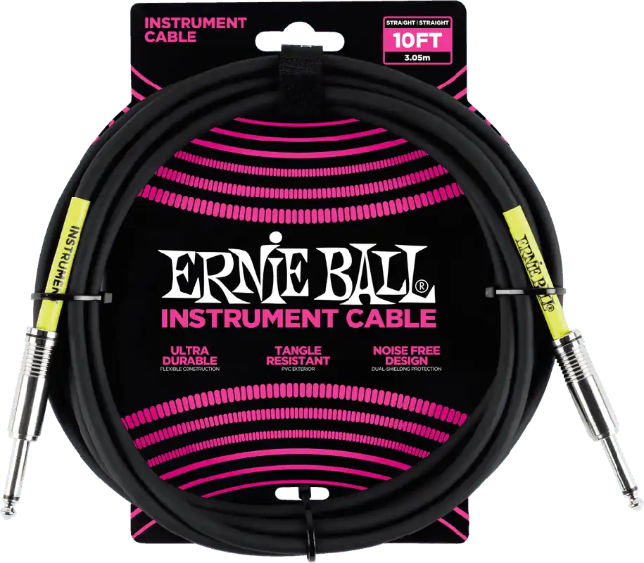 Ernie Ball 6048 Jack/jack - 3m noir Paiement Sécurisé