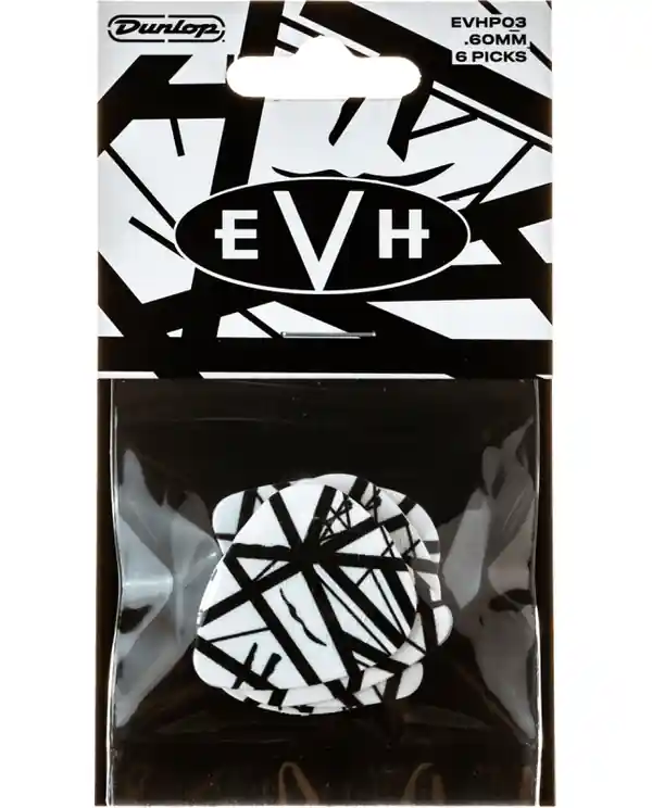 Produit De Marque DUNLOP EVHP03 MEDIATOR EDDIE VAN HALEN EVH-VHI PLAYER‘S (Pack de 6)
