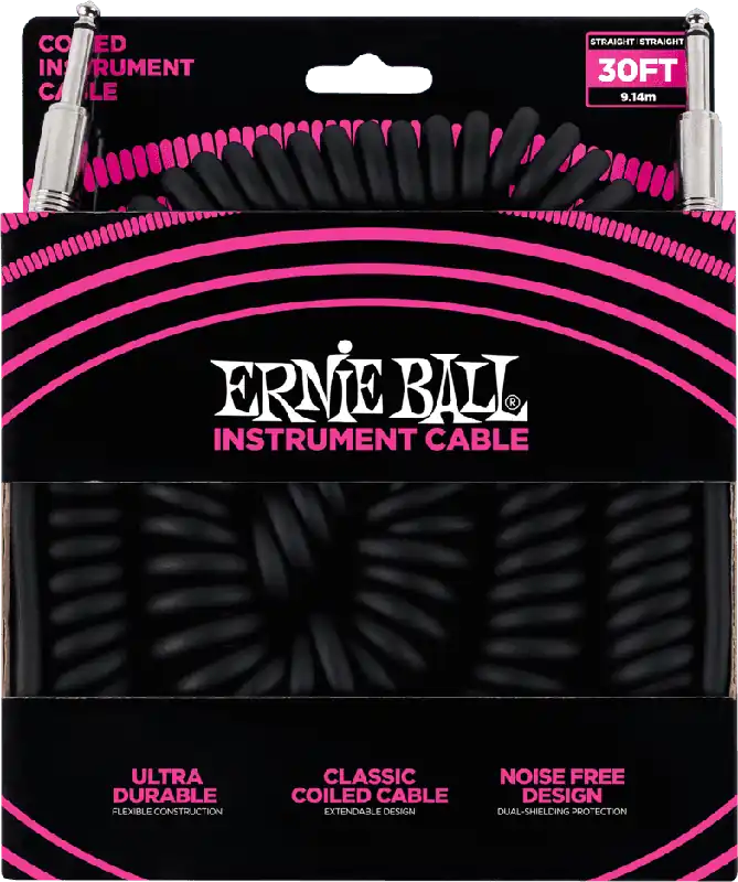 Ernie Ball 6044 Jack/jack 9m noir Twisted Prix Promo