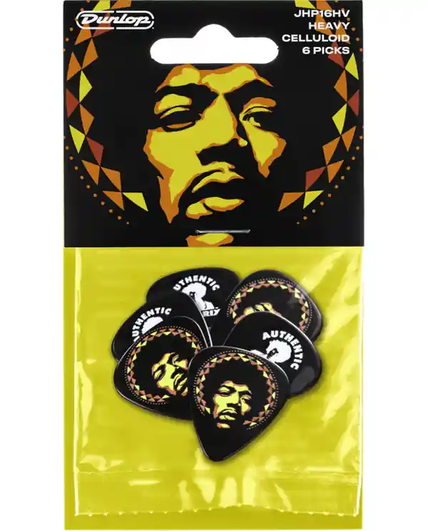 DUNLOP JHP16HV MEDIATOR JIMI HENDRIX AURA PLAYER‘S (pack de 6) Meilleure Vente