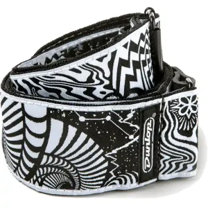 Quantité Limitée DUNLOP ILD02 COURROIE I LOVE DUST VORTEX JACQUARD BLACK/WHITE