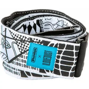 Haute Qualité DUNLOP ILD07 COURROIE I LOVE DUST ELECTRONIC TEARS NOIR-BLEU-BLANC