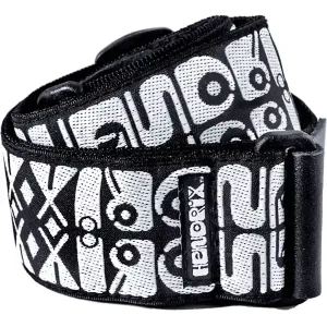Seulement Aujourd'hui DUNLOP JH05 COURROIE JIMI HENDRIX HENDRIX LOGO NOIR 1 BLANC
