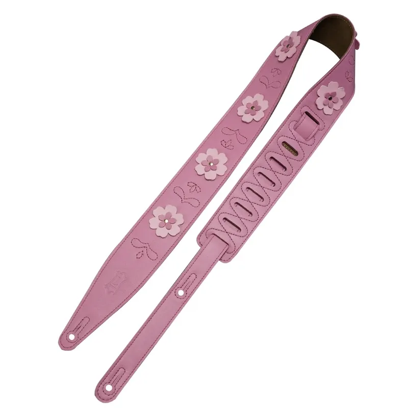 Petit Prix Levy‘s In Bloom Leather Guitar Strap - Pink