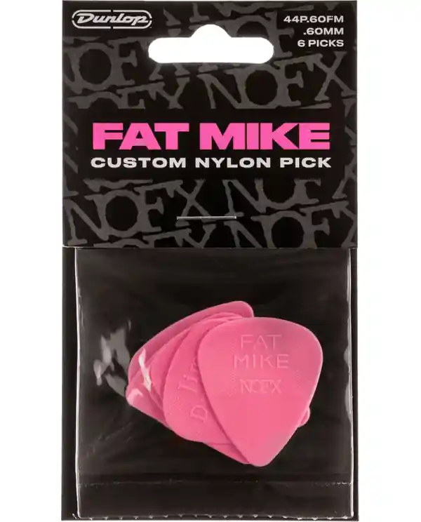 DUNLOP 44P060FM MEDIATOR FAT MIKE CUSTOM NYLON 0,6mm (sachet de 6) Satisfait Ou Remboursé