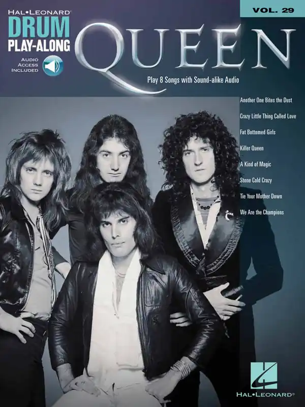Hal Leonard Queen Drum Play-Along Volume 29 - Drum Set - Book/Audio Online Bon Marché