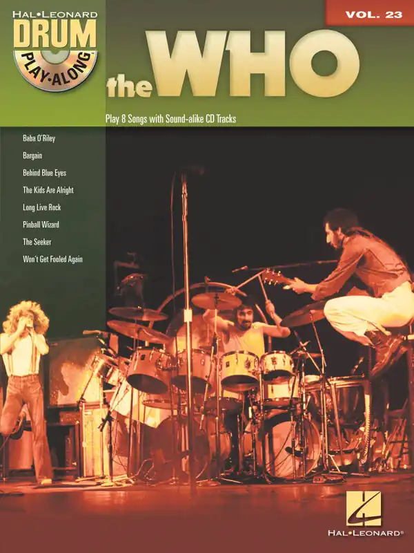 Paiement Sécurisé Hal Leonard The Who Drum Play-Along Volume 23 - Drum Set - Book/CD