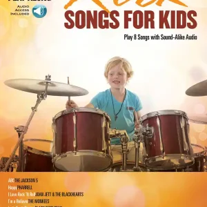 Offre Spéciale Hal Leonard Rock Songs for Kids Drum Play-Along Volume 41 - Drum Set - Book/Audio Online