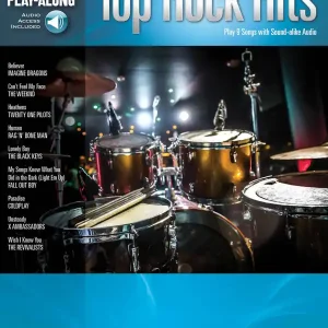 Must-Have Hal Leonard Top Rock Hits Drum Play-Along Volume 49 - Drum Set - Book/Audio Online