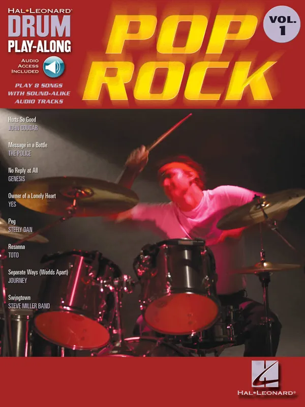 Hal Leonard Pop/Rock Drum Play-Along Volume 1 - Drum Set - Book/Audio Online Prix Choc
