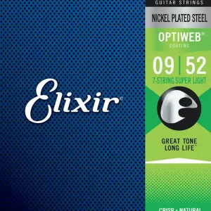 Remise ELIXIR OPTIWEB 19007 JEU 7 CORDES ELECTRIQUES SUPER LIGHT 09-52
