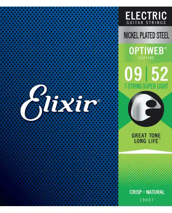 Remise ELIXIR OPTIWEB 19007 JEU 7 CORDES ELECTRIQUES SUPER LIGHT 09-52