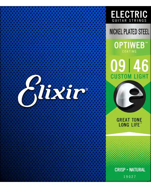 ELIXIR OPTIWEB 19027 JEU CORDES ELECTRIQUES CUSTOM LIGHT 09-46 Offre Spéciale