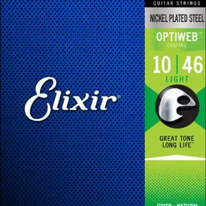 Produit De Marque ELIXIR OPTIWEB 19052 JEU CORDES ELECTRIQUES LIGHT 10-46