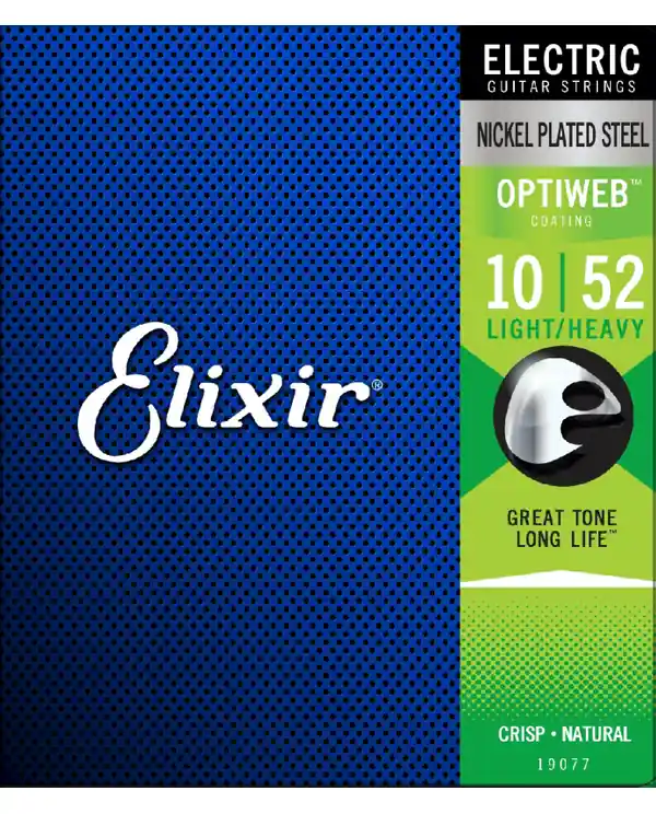 Marque ELIXIR OPTIWEB 19077 JEU CORDES ELECTRIQUES LIGHT/HEAVY 10-52