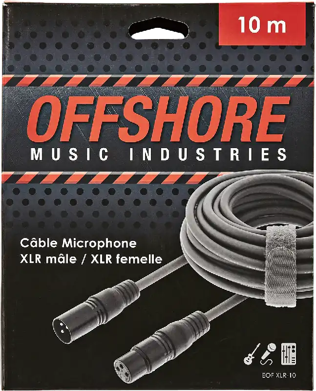 Expédition Rapide OFFSHORE XLR-10 Câble Micro XLR/XLR 10m